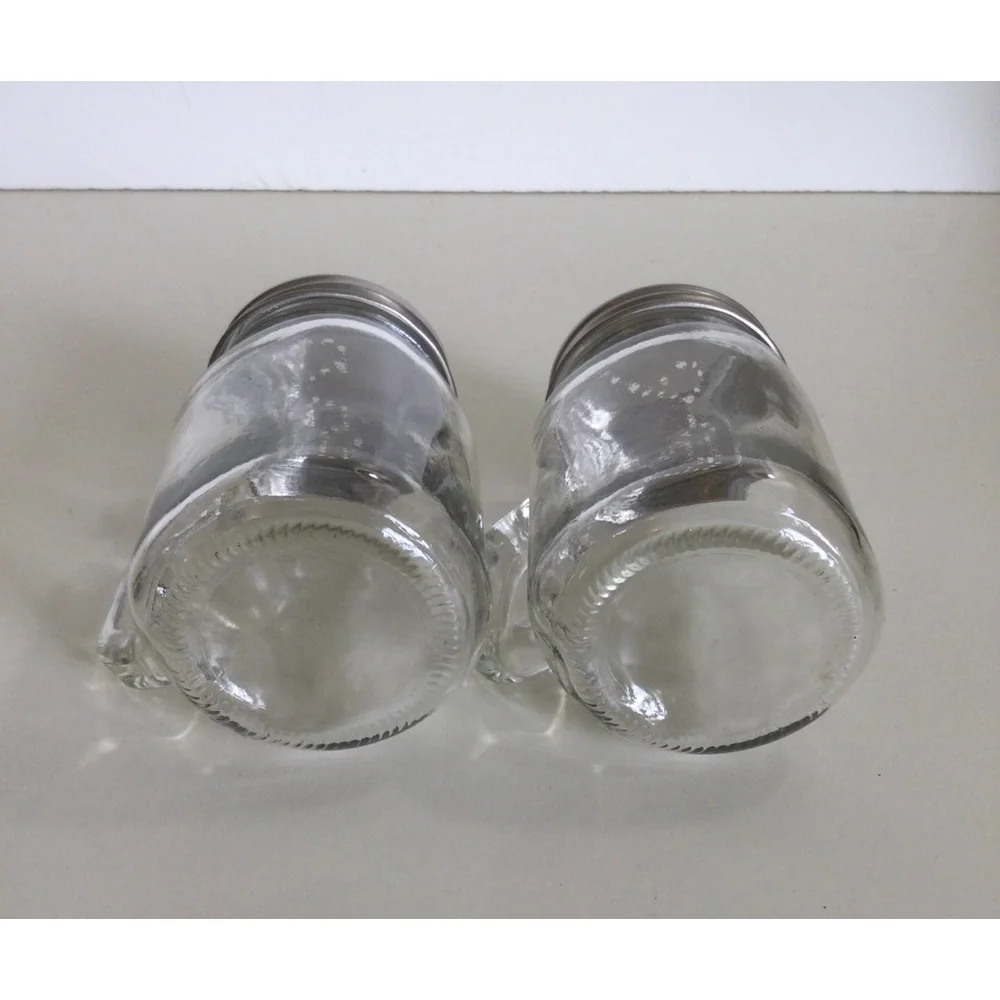 Vintage Salt‎ and Pepper Shakers Clear Glass